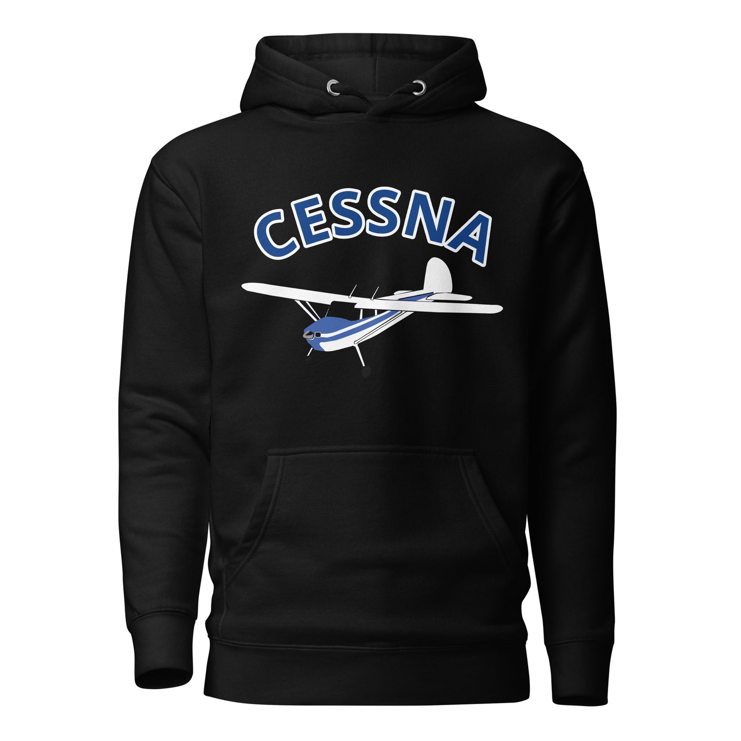 CESSNA 140 White-blue aircraft cozy Unisex Hoodie