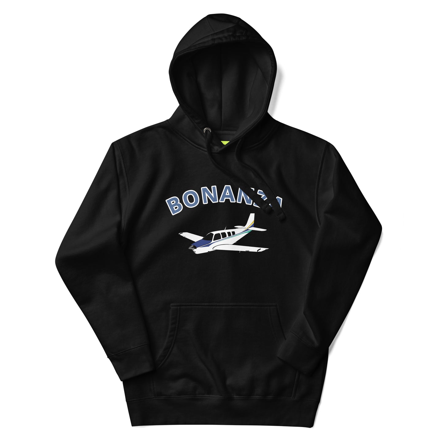 BONANZA A36 White - Blue aircraft  Printed Cozy Unisex Aviation Hoodie