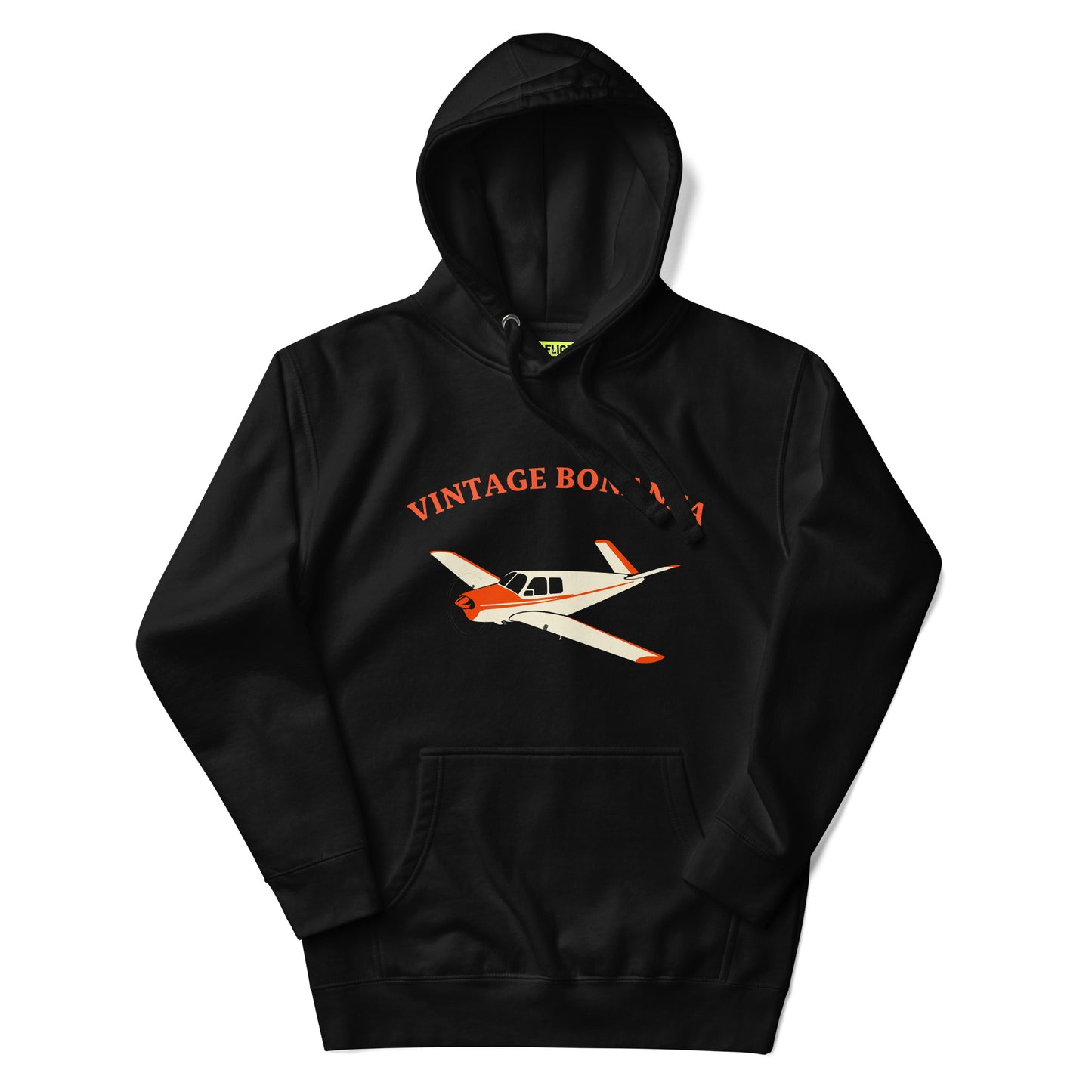 V-TAIL BONANZA Vintage red aircraft - cozy Unisex Hoodie