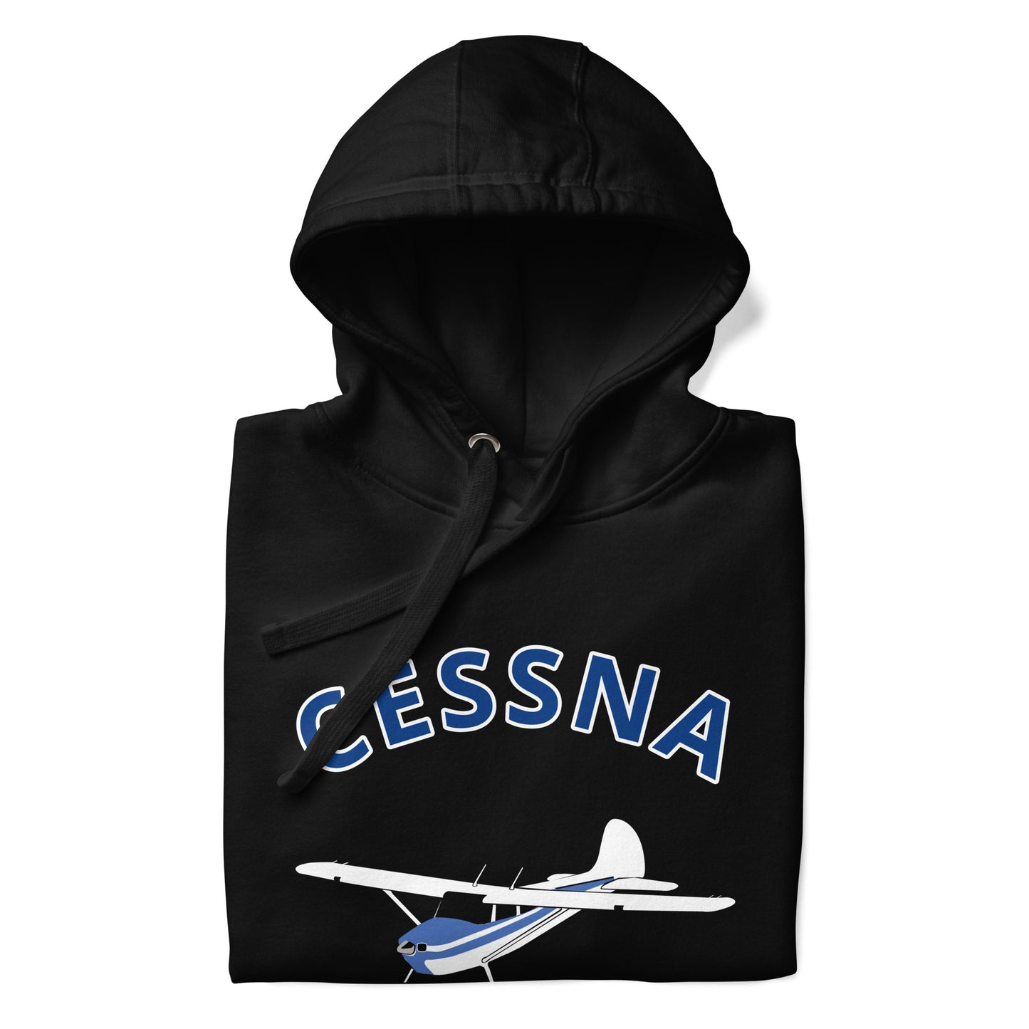 CESSNA 170 White-blue airplane cozy unisex Hoodie