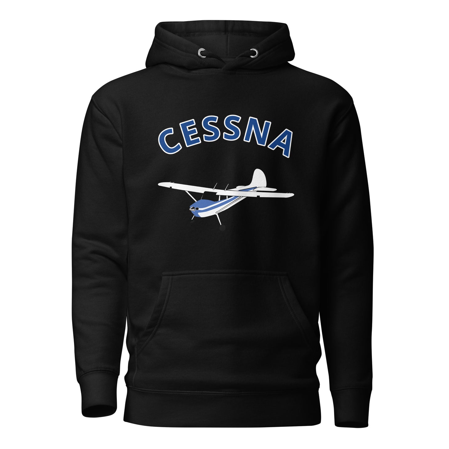 CESSNA 170 White-blue airplane cozy unisex Hoodie