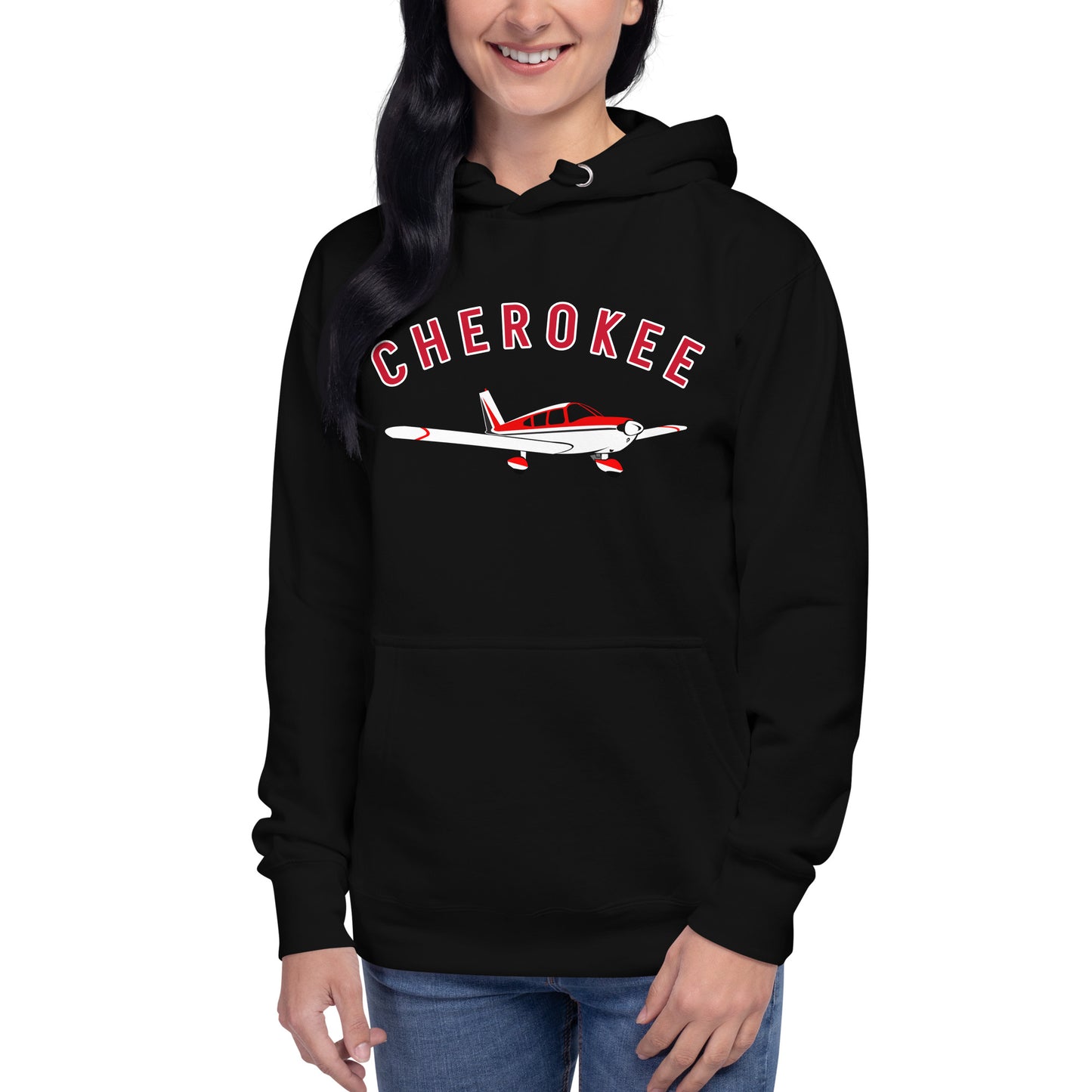 CHEROKEE exclusive aircraft graphic - cozy Unisex Hoodie. Classic fit for men and women.