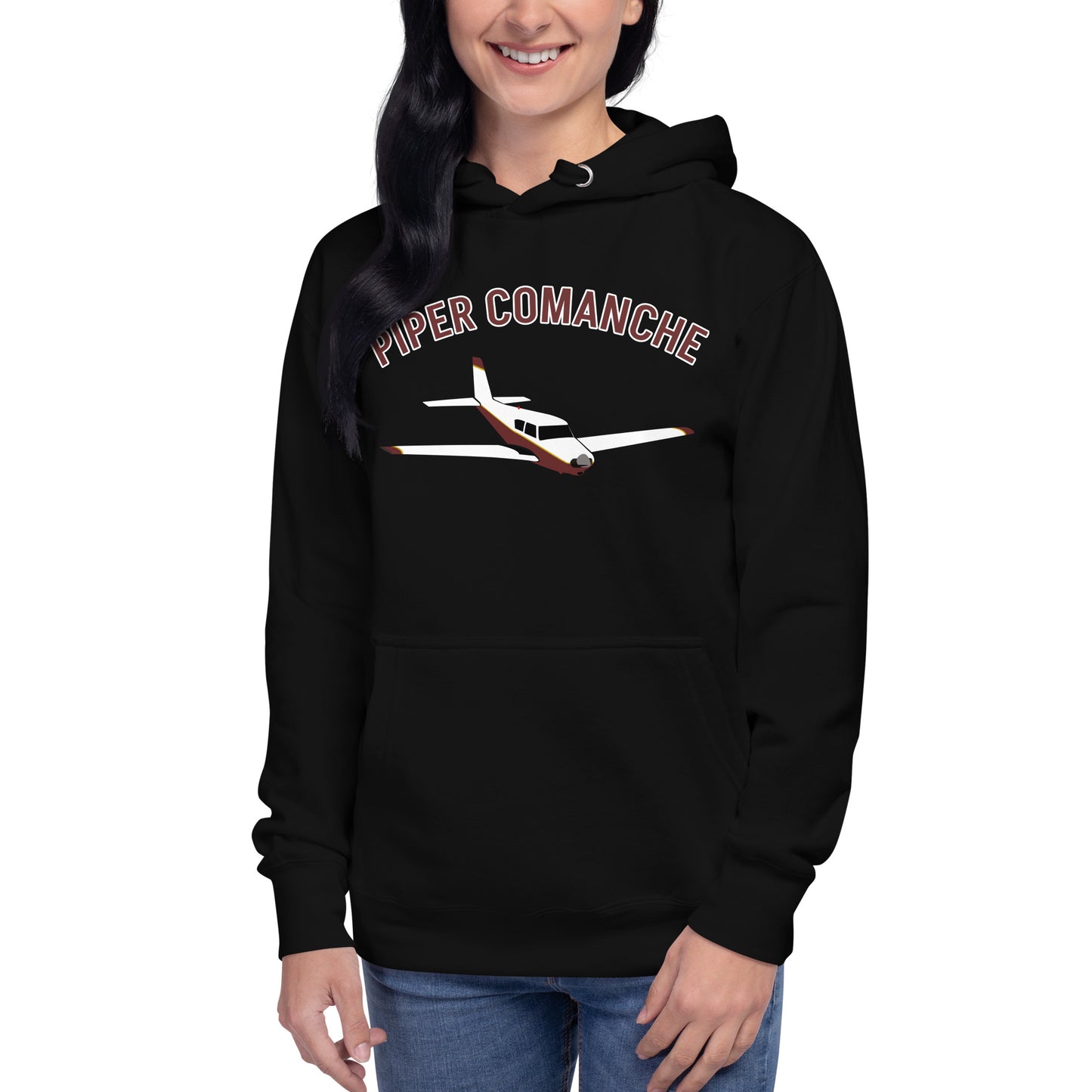 PIPER COMANCHE exclusive aircraft graphic - cozy Unisex Hoodie. Classic fit for men and women.