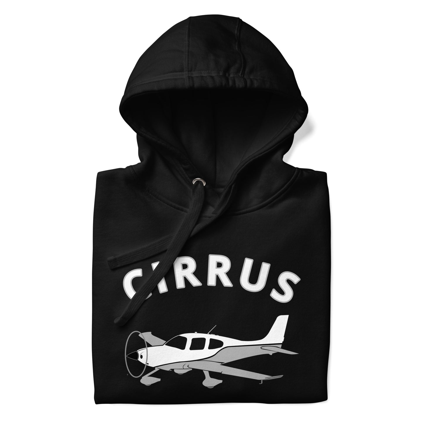 CIRRUS grey-white - cozy Unisex Hoodie. Classic fit for men and women.