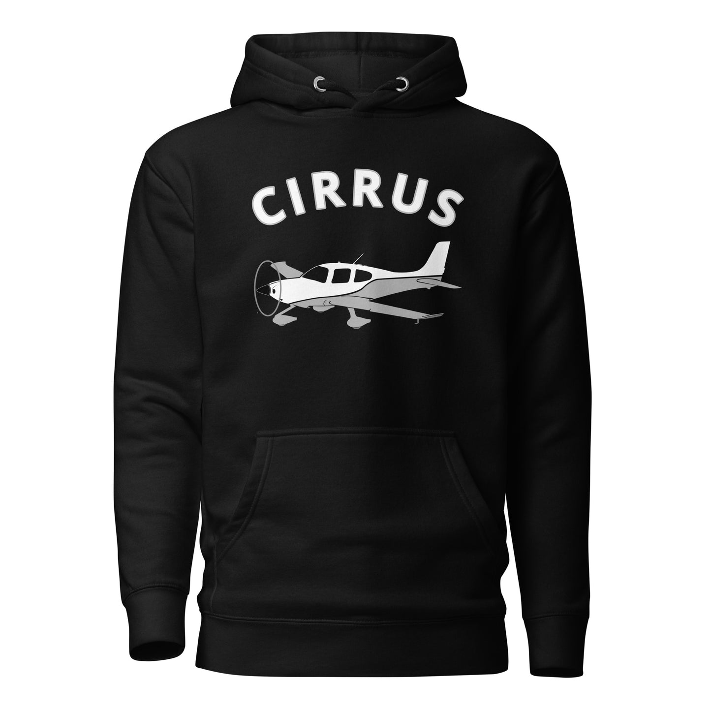 CIRRUS grey-white - cozy Unisex Hoodie. Classic fit for men and women.