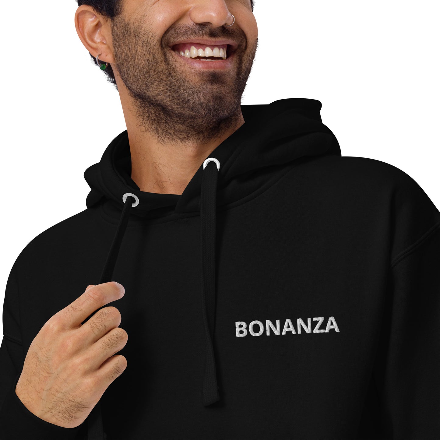 BONANZA F33 Back Print with front embroidery CUSTOM N Number Unisex Hoodie