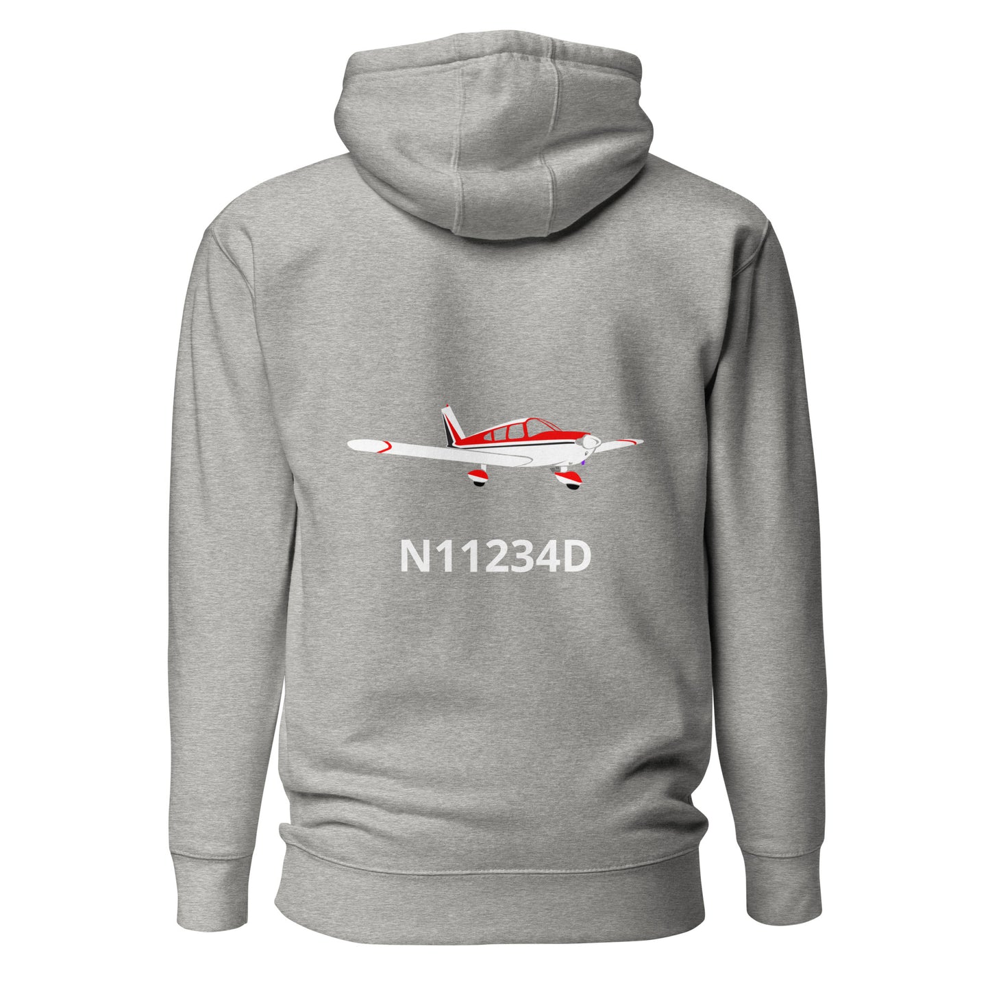 CHEROKEE classic white-red Back Print with front embroidery CUSTOM N Number Unisex Hoodie