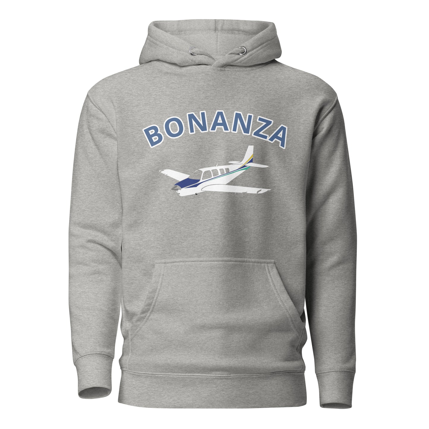 BONANZA A36 White - Blue aircraft  Printed Cozy Unisex Aviation Hoodie