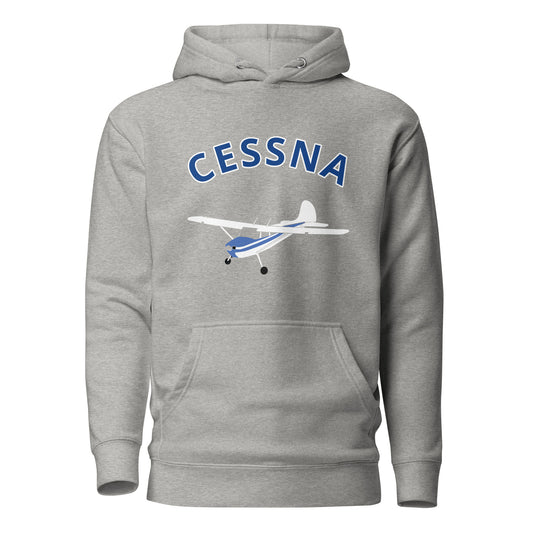 CESSNA 170 White-blue airplane cozy unisex Hoodie