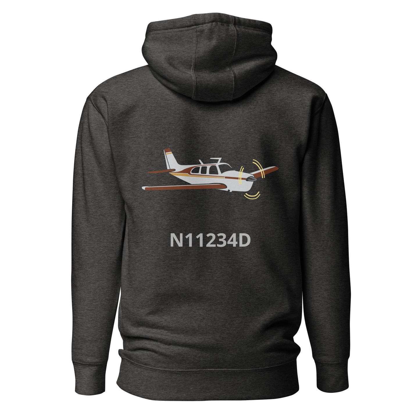 BONANZA F33 Back Print with front embroidery CUSTOM N Number Unisex Hoodie