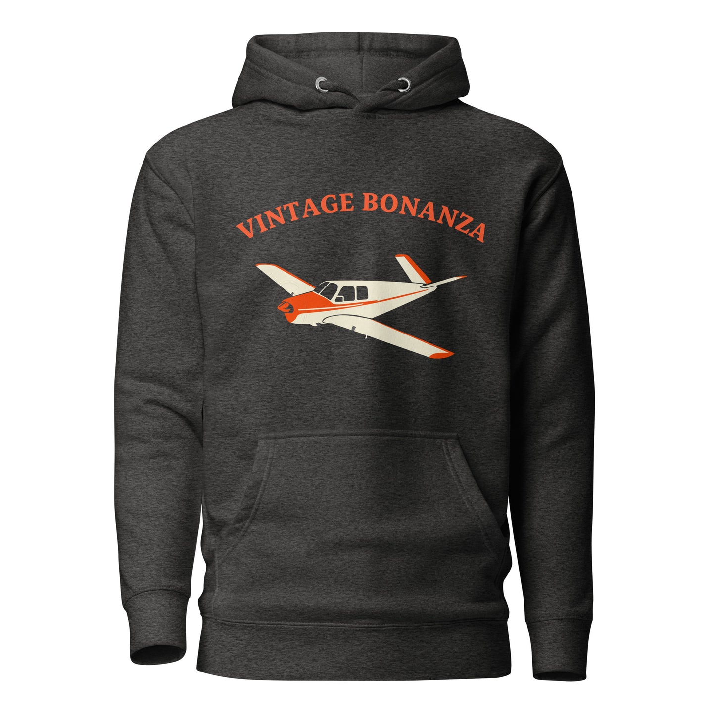 V-TAIL BONANZA Vintage red aircraft - cozy Unisex Hoodie