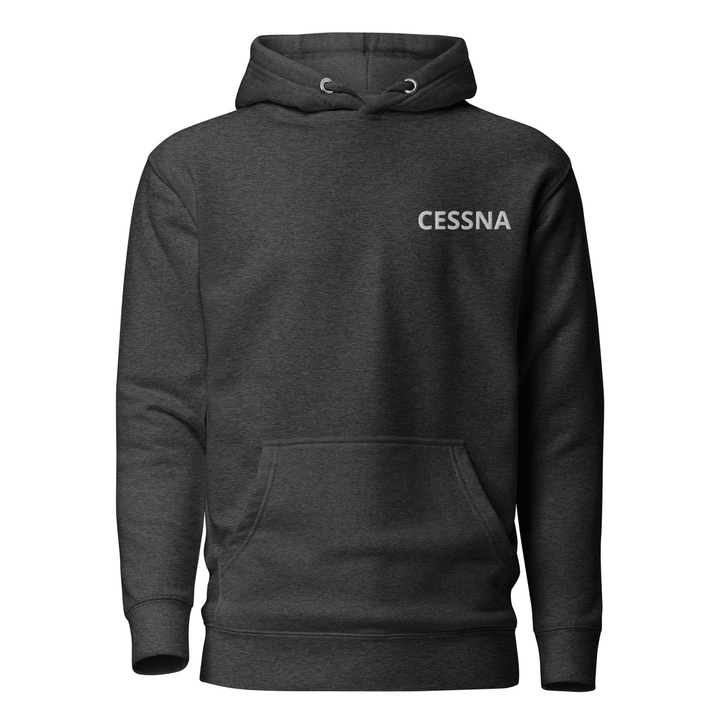 CESSNA 172 white - red Back Print with front embroidery CUSTOM N Number Unisex Hoodie