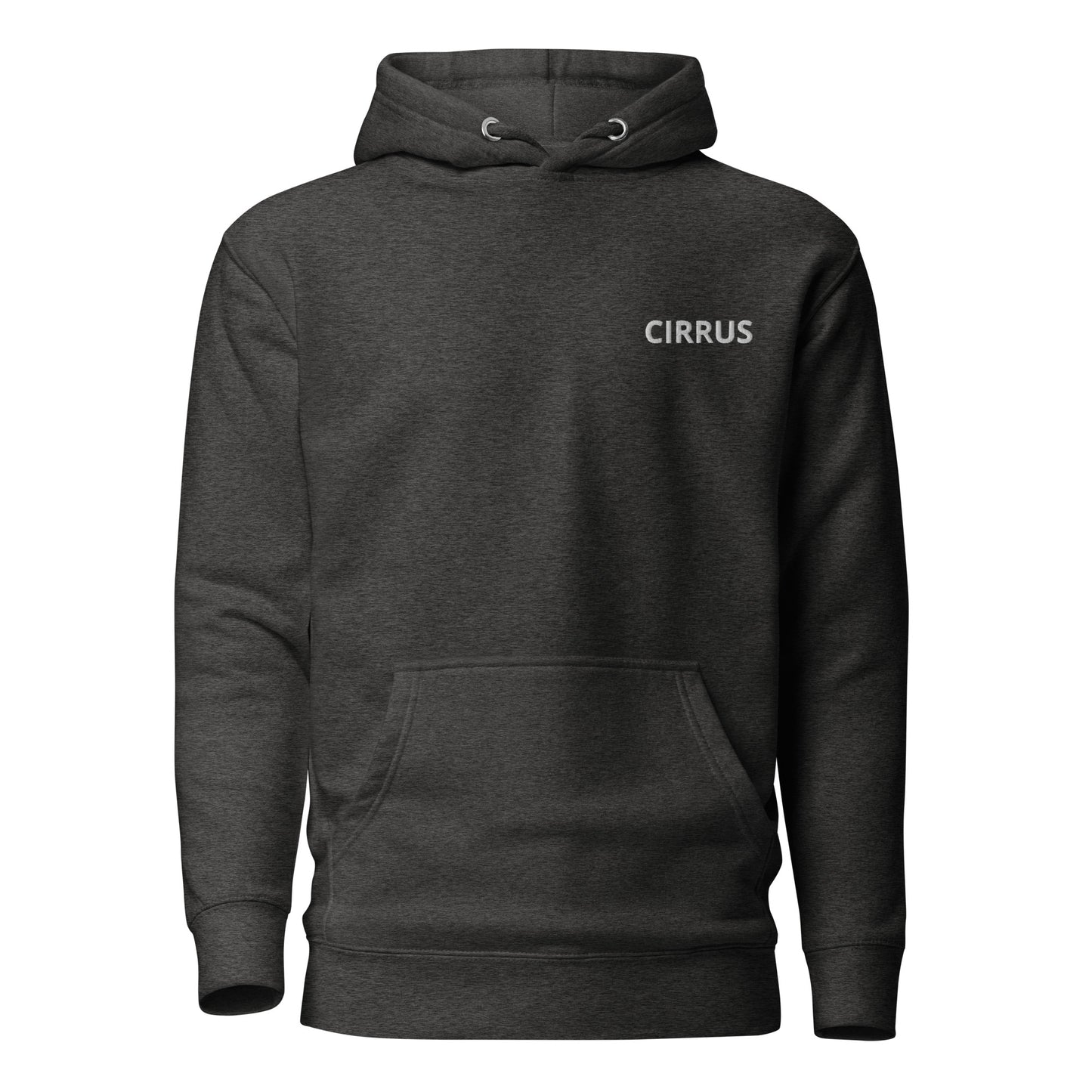 CIRRUS white-blue Back Print with front embroidery CUSTOM N Number Unisex Hoodie