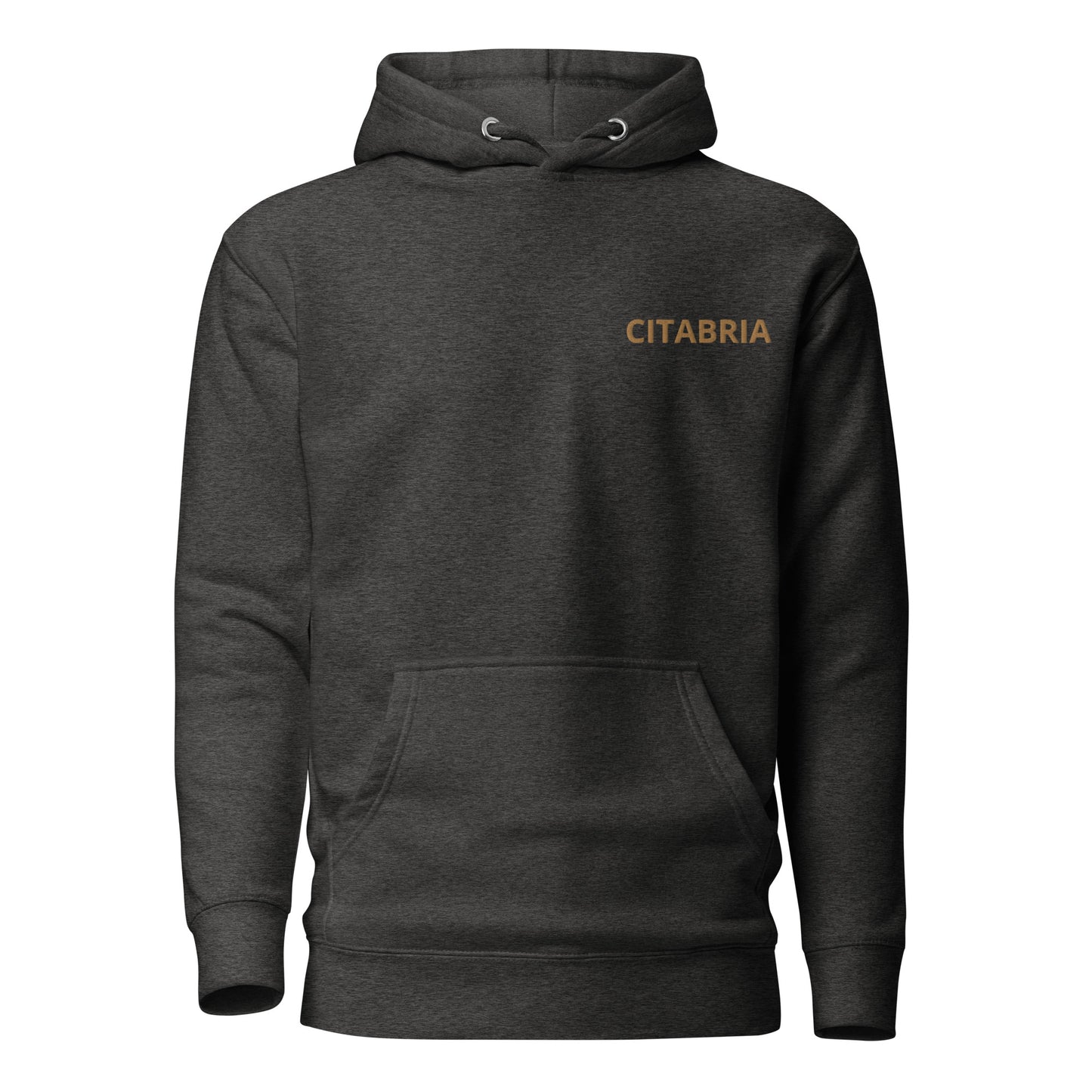 CITABRIA maroon - tan Back Print with front embroidery CUSTOM N Number Unisex Hoodie