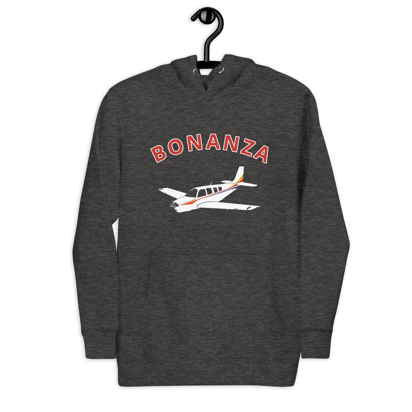 BONANZA A36 White with Stripe aircraft Printed Cozy Unisex Aviation Hoodie