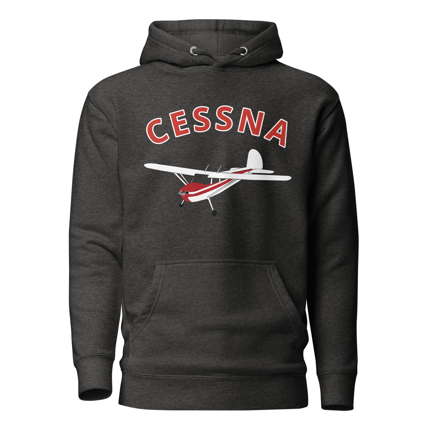 CESSNA 140 White - Red trim aircraft Cozy aviation Unisex Hoodie