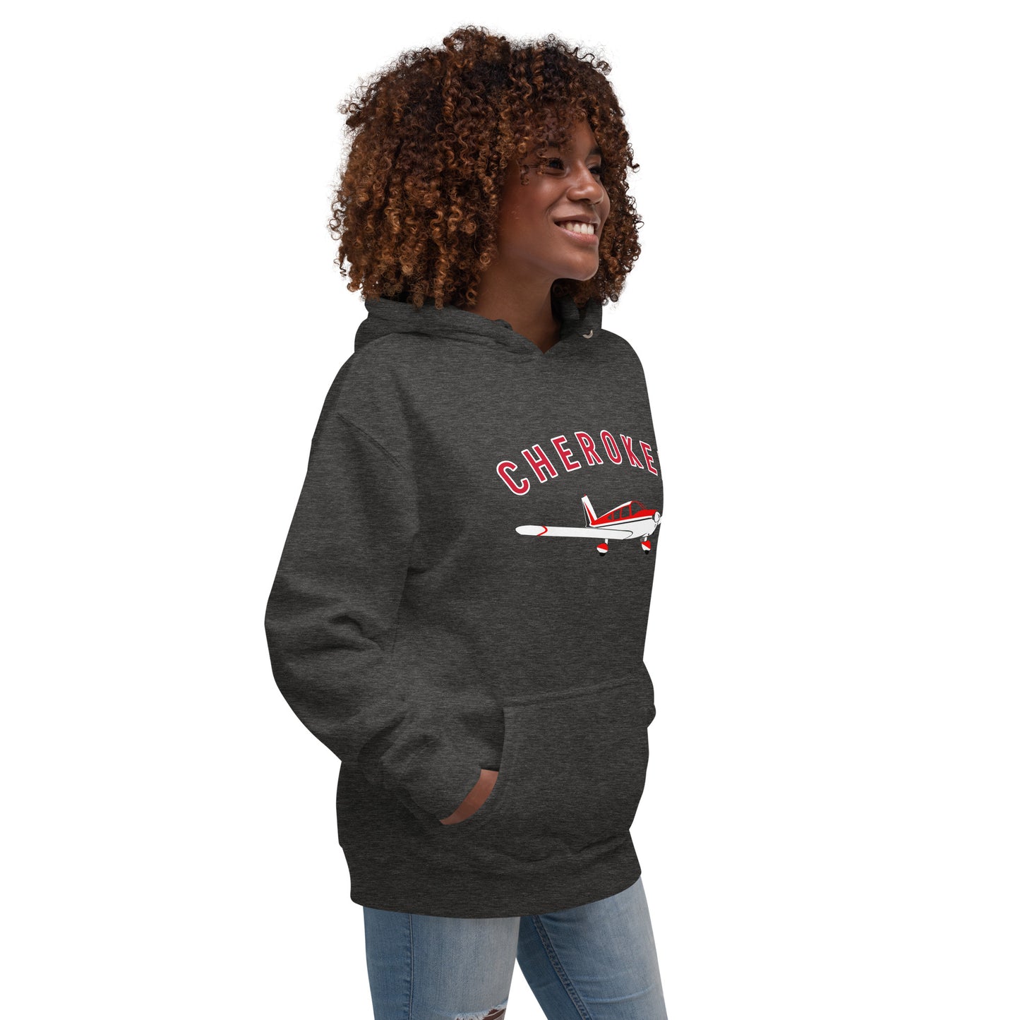 CHEROKEE exclusive aircraft graphic - cozy Unisex Hoodie. Classic fit for men and women.