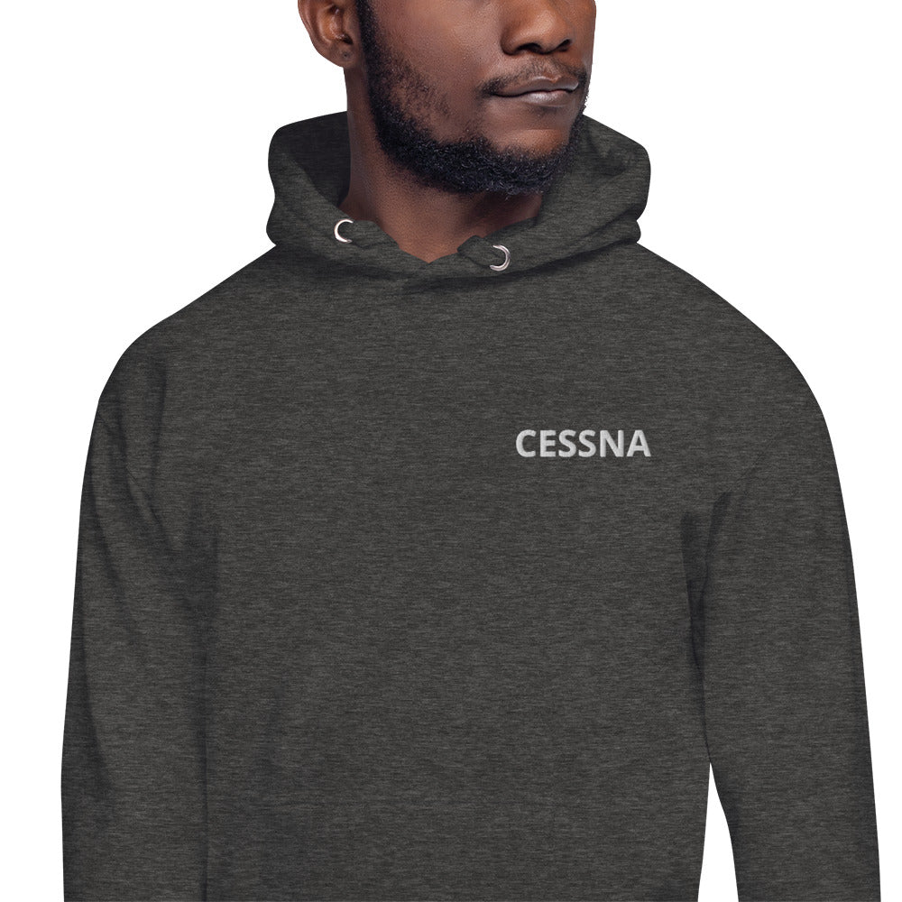 CESSNA 172 retro maroon Back Print with front embroidery CUSTOM N Number Unisex Hoodie