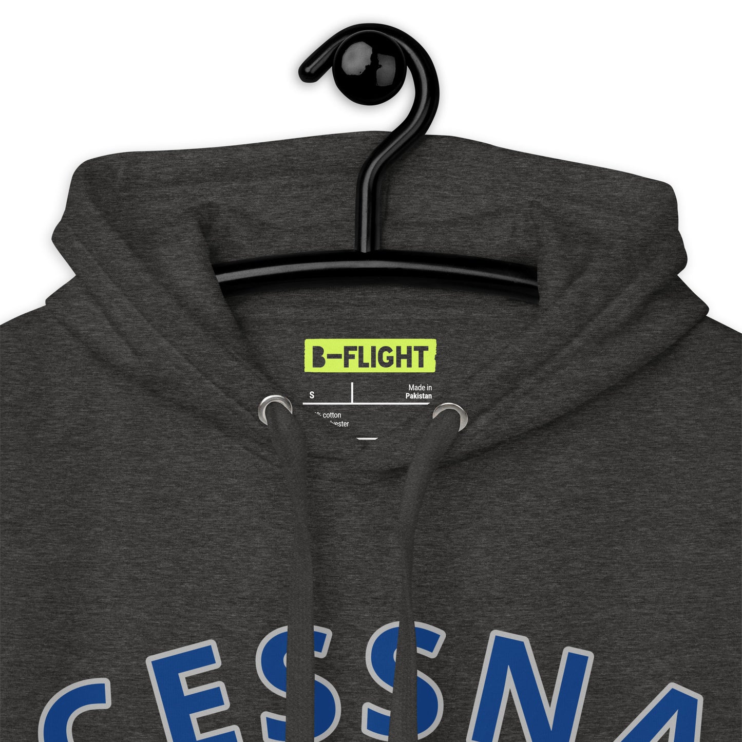 CESSNA 170 polished grey - blue airplane cozy unisex Hoodie