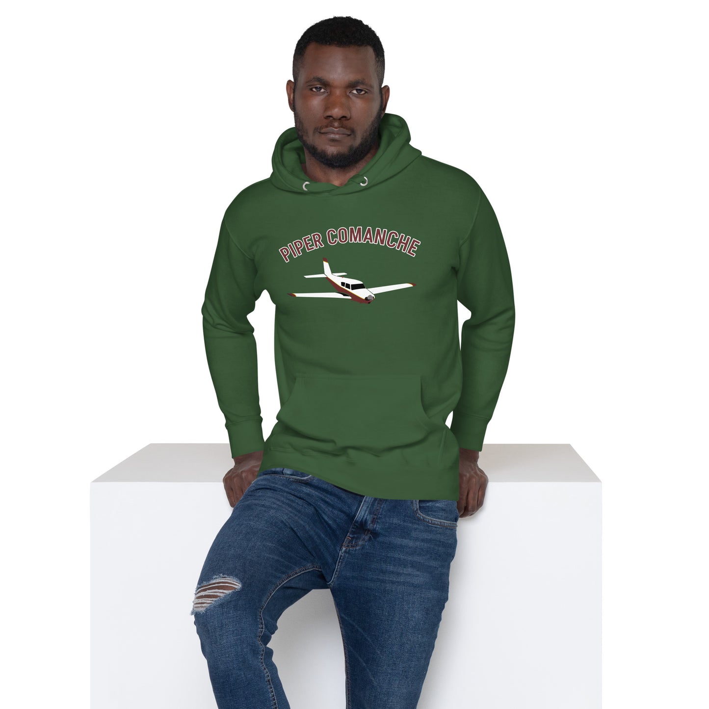 PIPER COMANCHE exclusive aircraft graphic - cozy Unisex Hoodie. Classic fit for men and women.