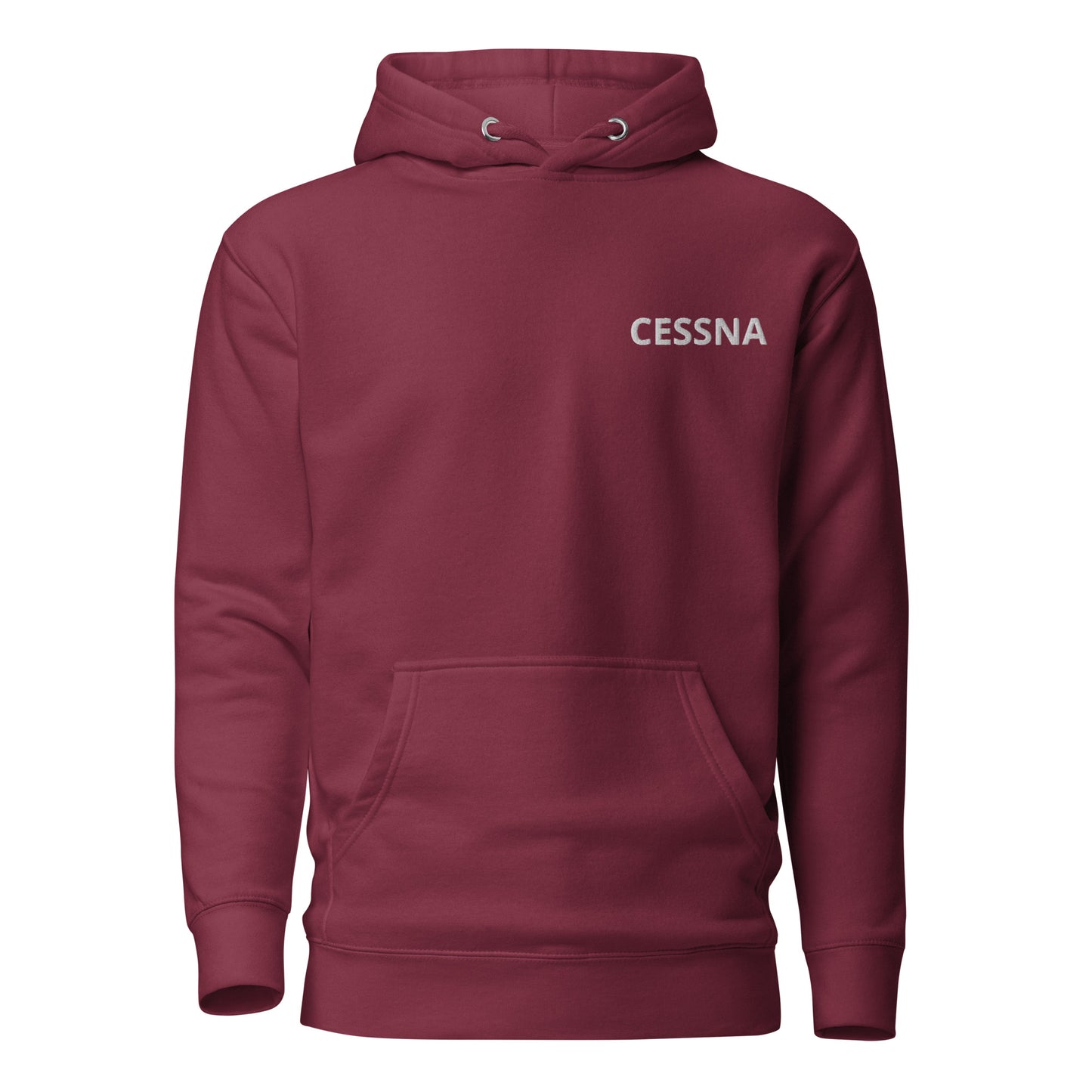 CESSNA 172 retro maroon Back Print with front embroidery CUSTOM N Number Unisex Hoodie