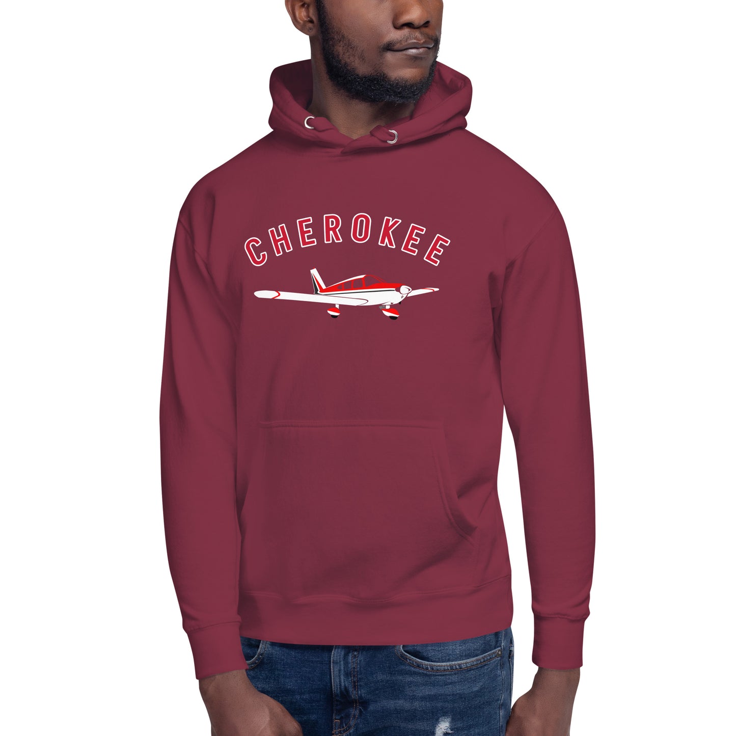 CHEROKEE exclusive aircraft graphic - cozy Unisex Hoodie. Classic fit for men and women.