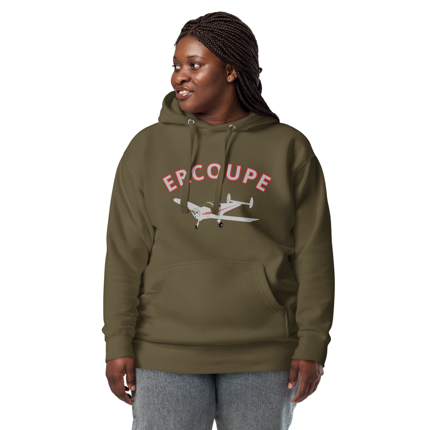 ERCOUPE exclusive aircraft graphic - cozy Unisex Hoodie. Classic fit for men and women