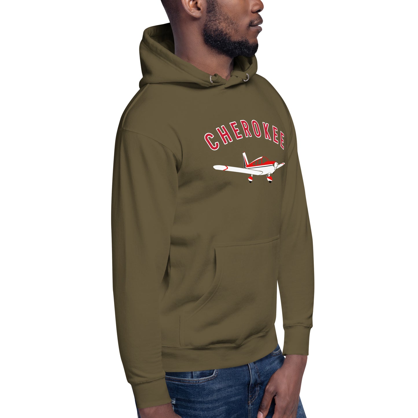 CHEROKEE exclusive aircraft graphic - cozy Unisex Hoodie. Classic fit for men and women.