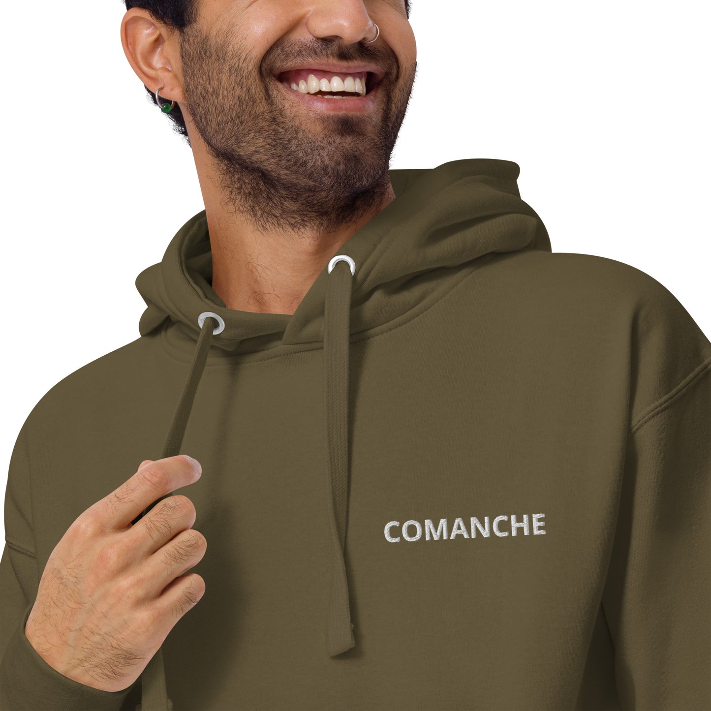 PIPER COMANCHE  Back Print with front embroidery CUSTOM N Number Unisex Hoodie.