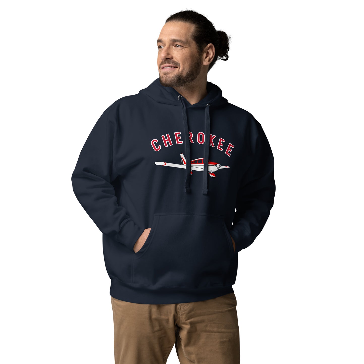 CHEROKEE exclusive aircraft graphic - cozy Unisex Hoodie. Classic fit for men and women.