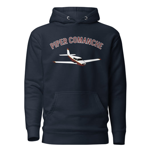 PIPER COMANCHE exclusive aircraft graphic - cozy Unisex Hoodie. Classic fit for men and women.