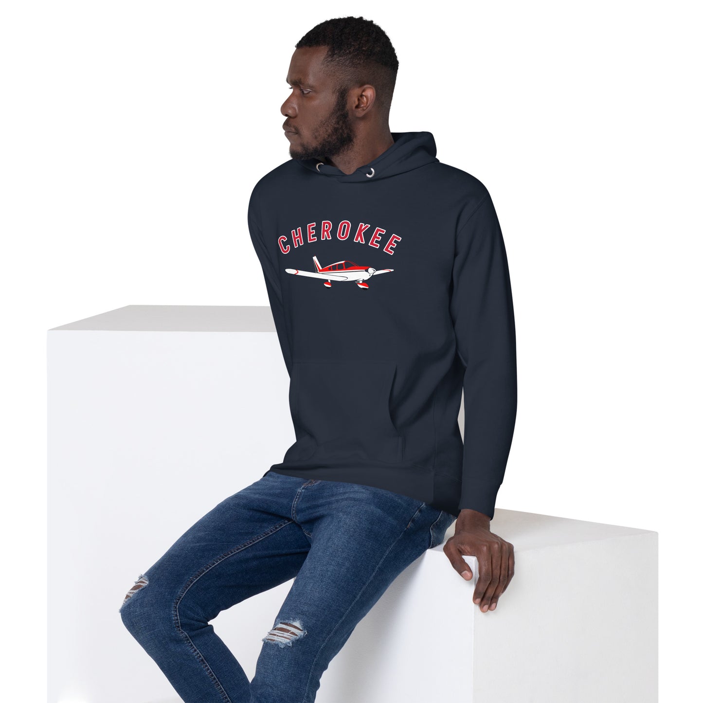 CHEROKEE exclusive aircraft graphic - cozy Unisex Hoodie. Classic fit for men and women.