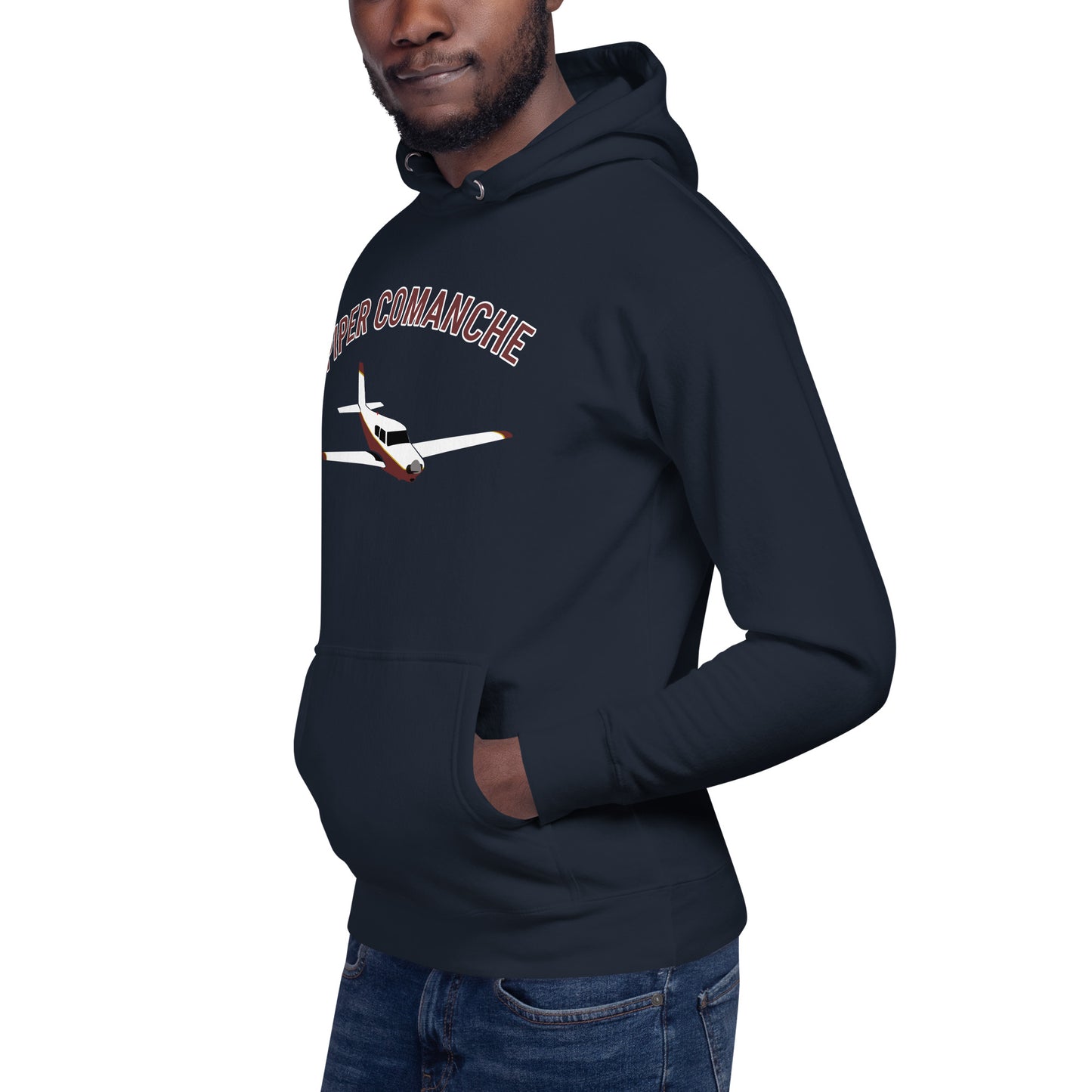 PIPER COMANCHE exclusive aircraft graphic - cozy Unisex Hoodie. Classic fit for men and women.