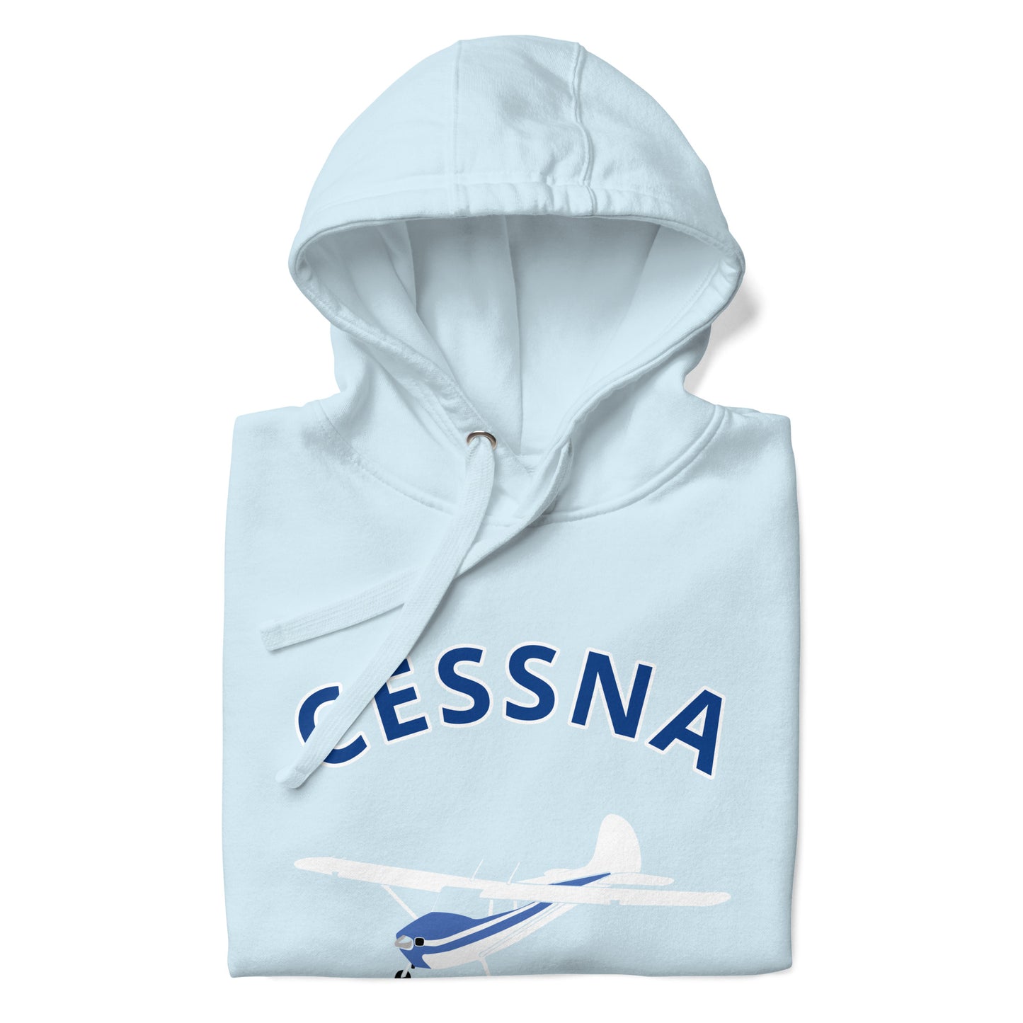 CESSNA 170 White-blue airplane cozy unisex Hoodie