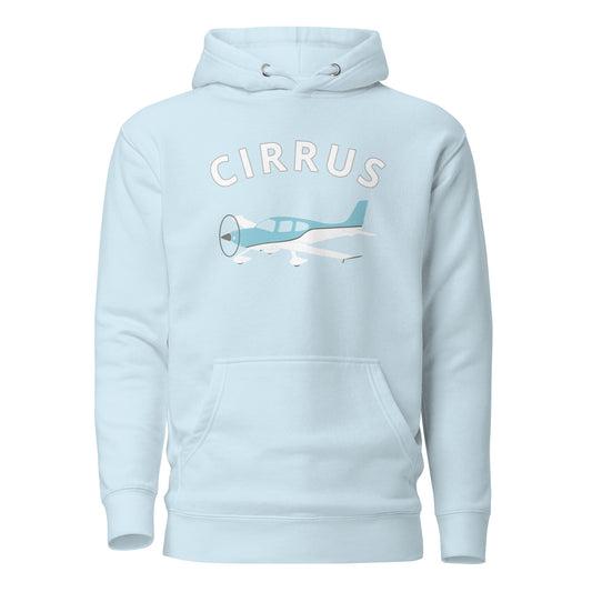 CIRRUS blue-white - cozy Unisex Hoodie. Classic fit for men and women.