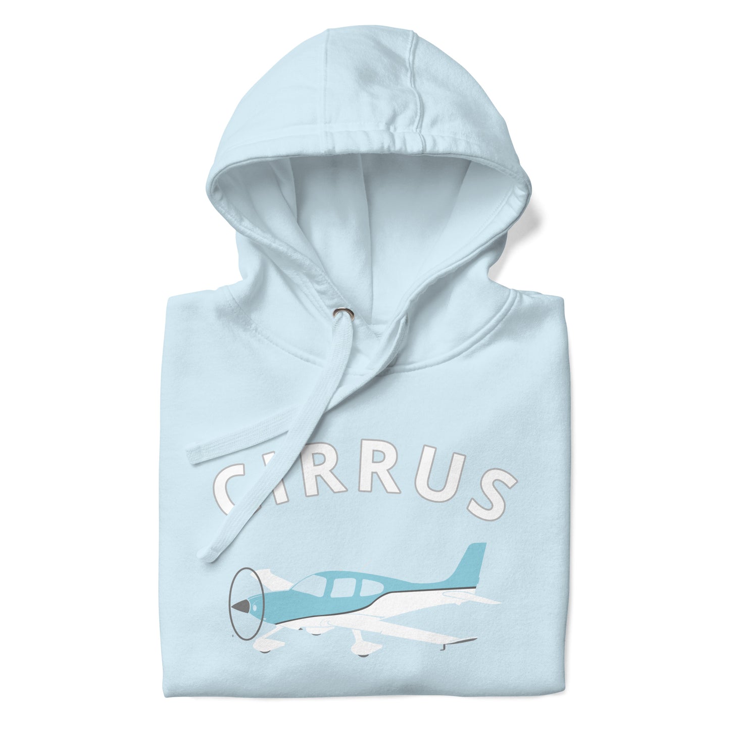 CIRRUS blue-white - cozy Unisex Hoodie. Classic fit for men and women.