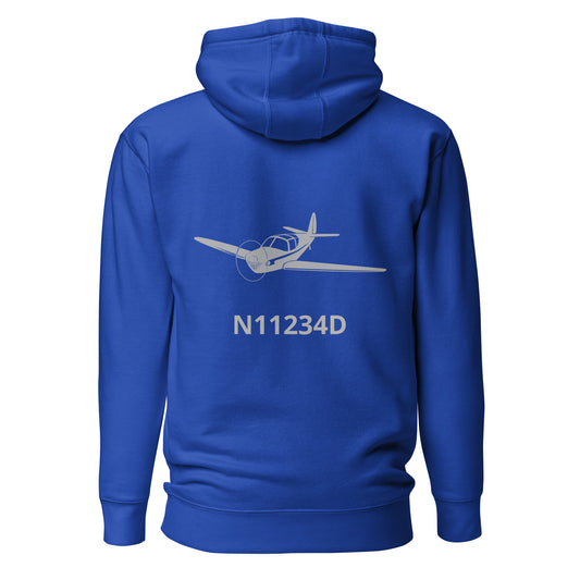 SWIFT Back Print with front embroidery CUSTOM N Number Unisex Hoodie