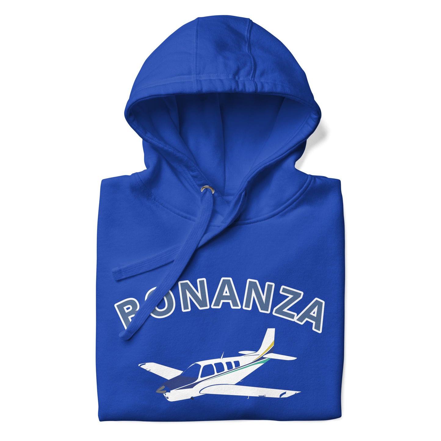 BONANZA A36 White - Blue aircraft  Printed Cozy Unisex Aviation Hoodie