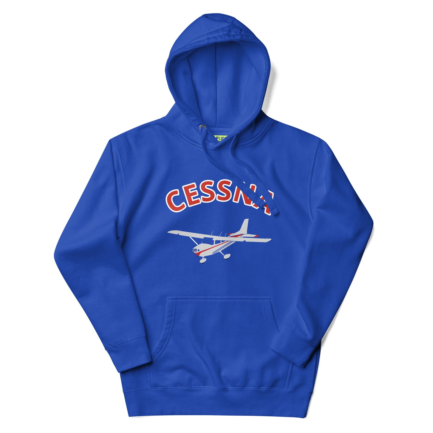 CESSNA 172 polished grey - red printed cozy fleece aviation Unisex Hoodie