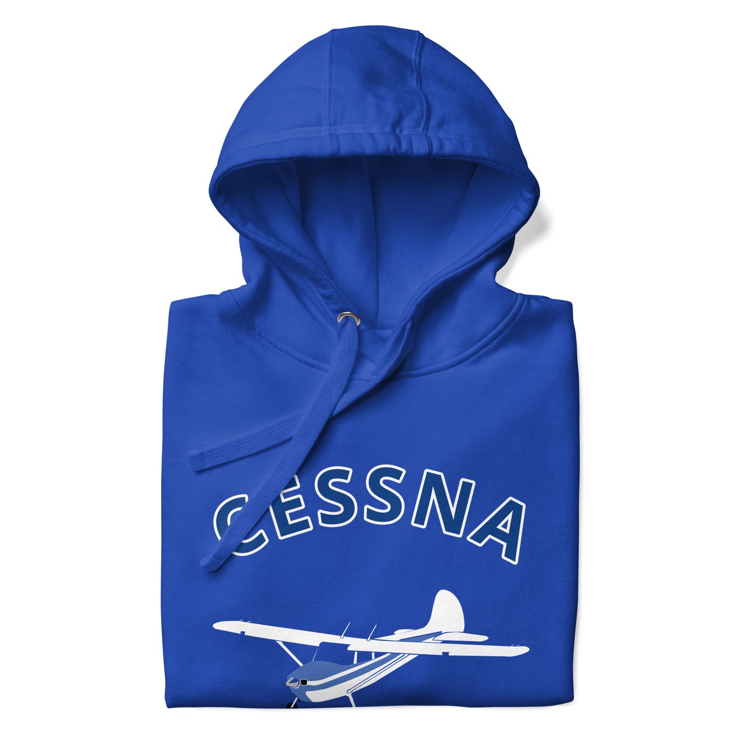 CESSNA 170 White-blue airplane cozy unisex Hoodie