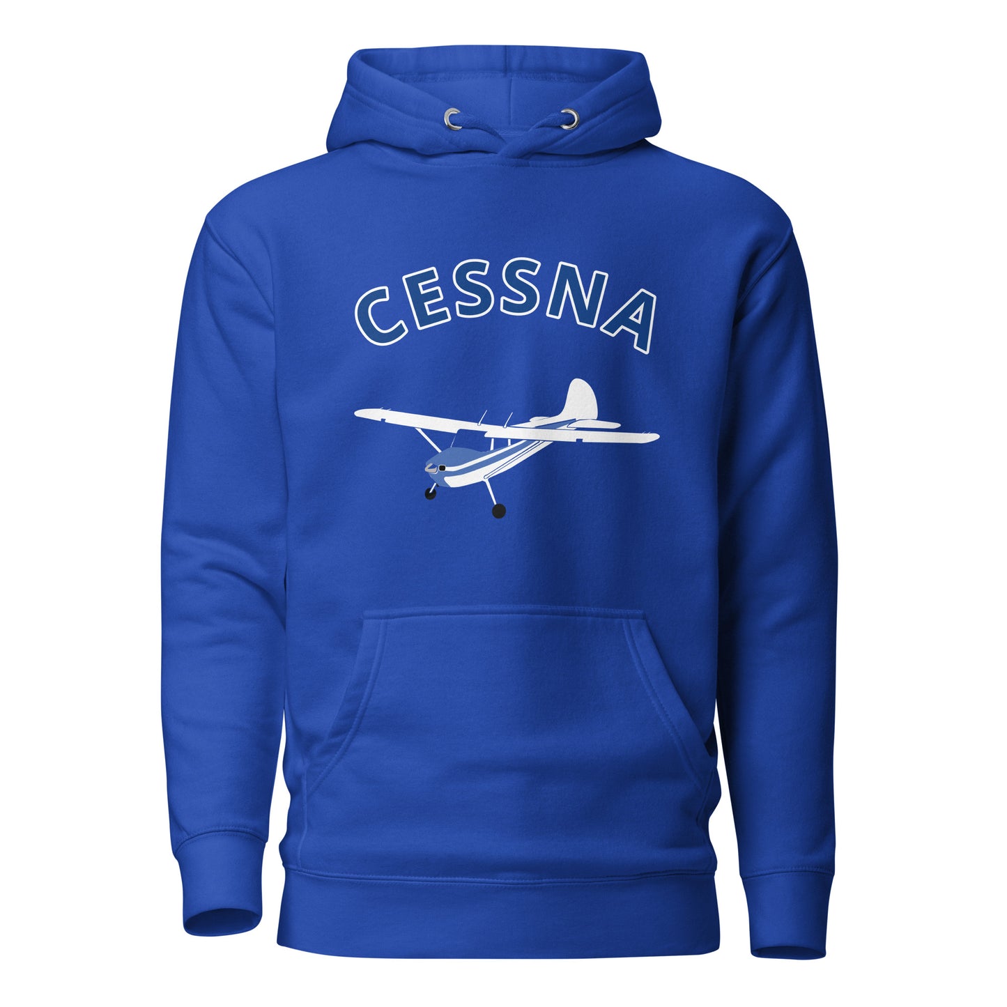 CESSNA 170 White-blue airplane cozy unisex Hoodie