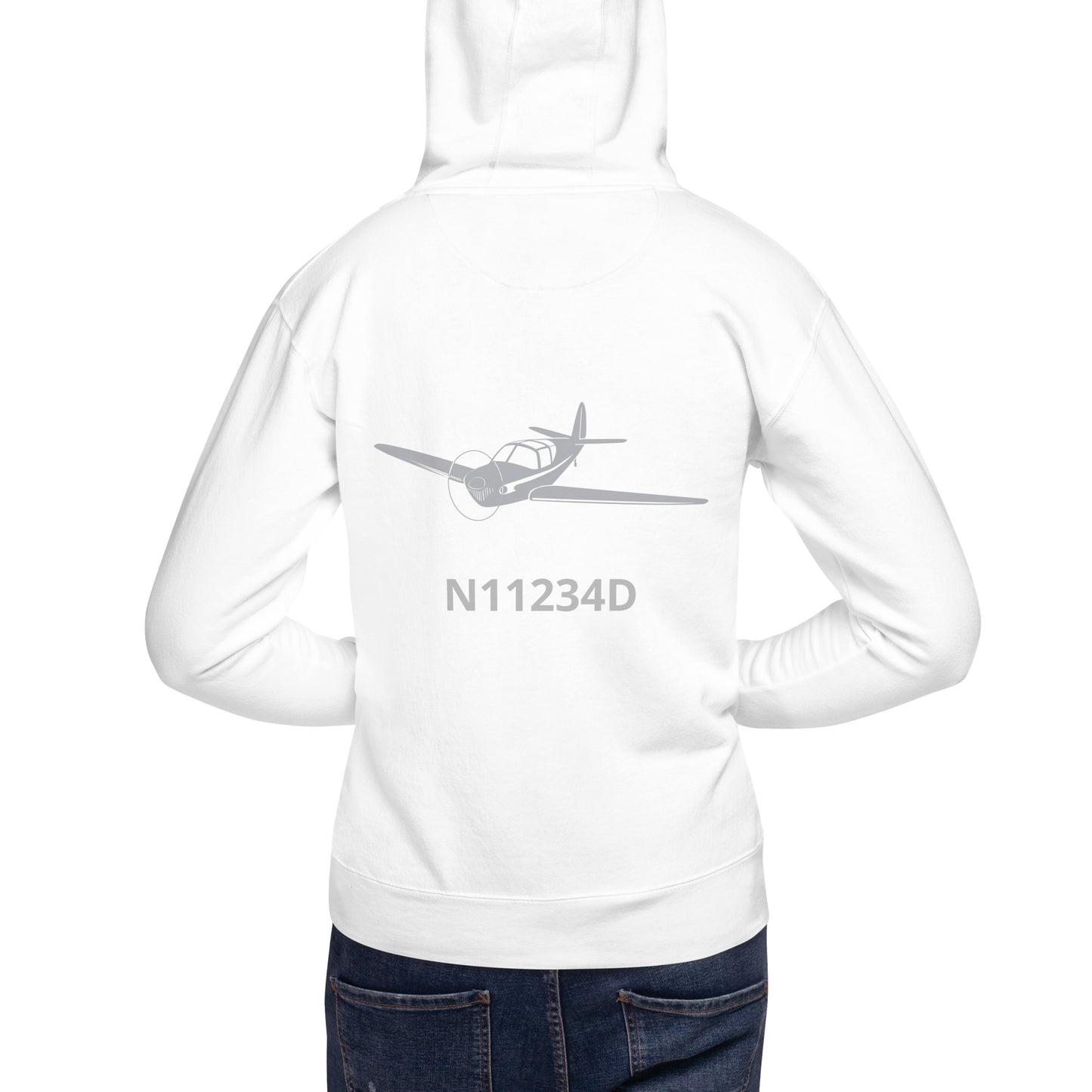 SWIFT Back Print with front embroidery CUSTOM N Number Unisex Hoodie