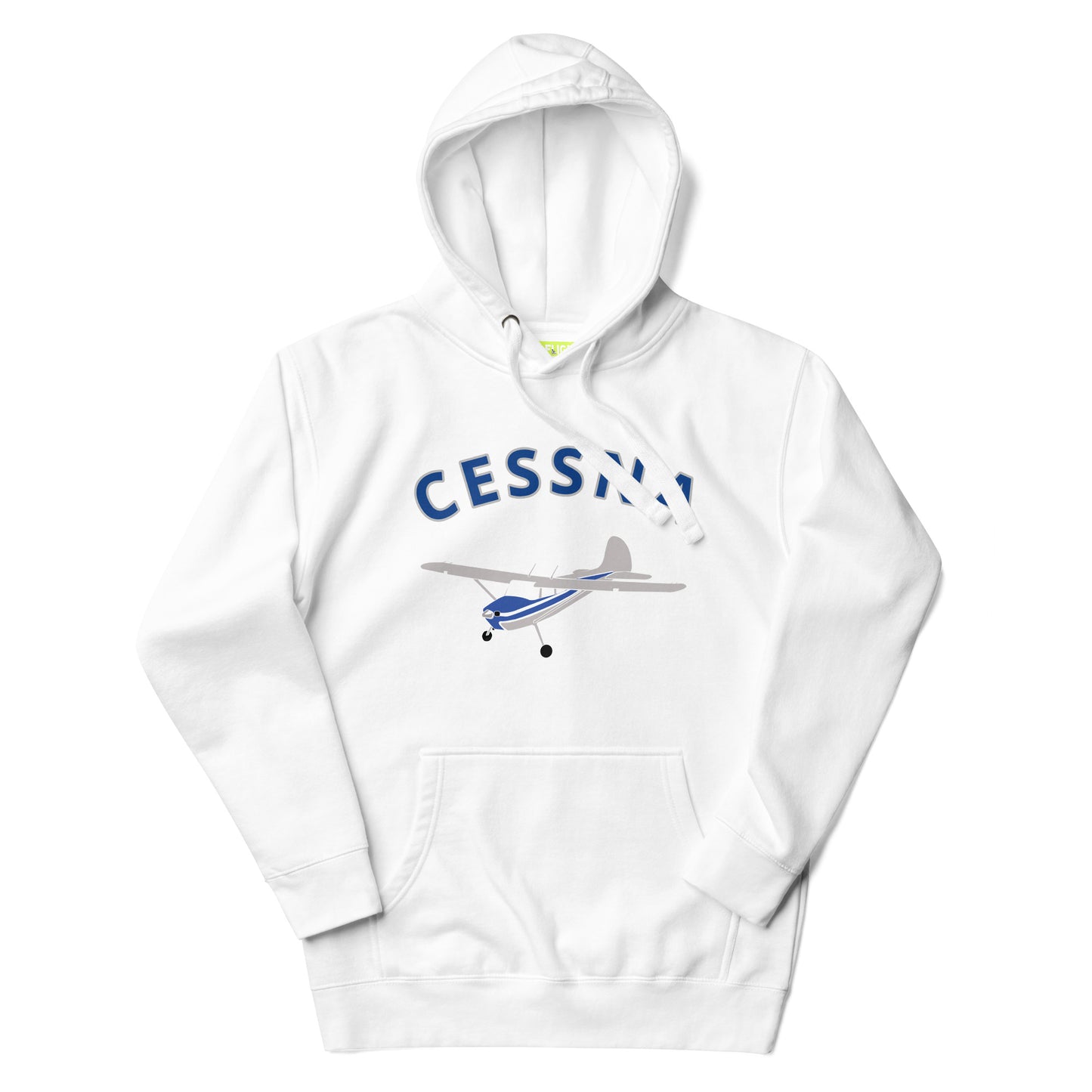 CESSNA 170 polished grey - blue airplane cozy unisex Hoodie