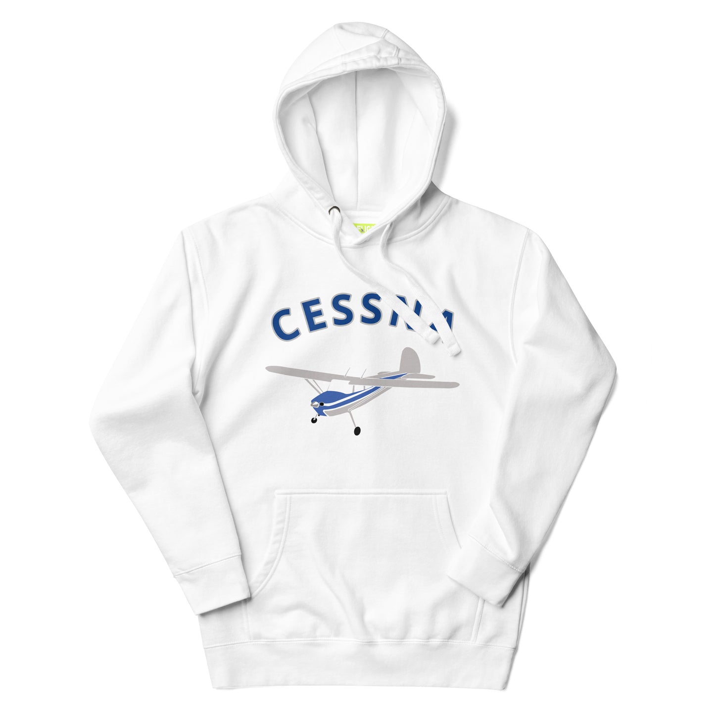 CESSNA 140 Polished-blue trim aircraft Cozy aviation Unisex Hoodie