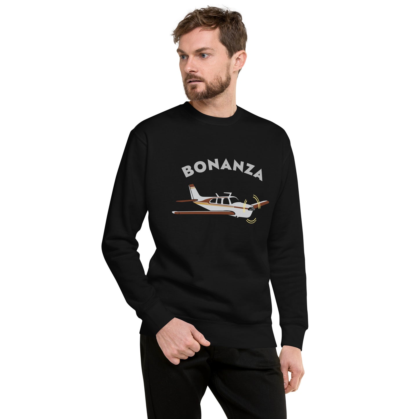 BONAZNA F33 Printed Unisex Cozy Fleece Aviation Premium Sweatshirt.