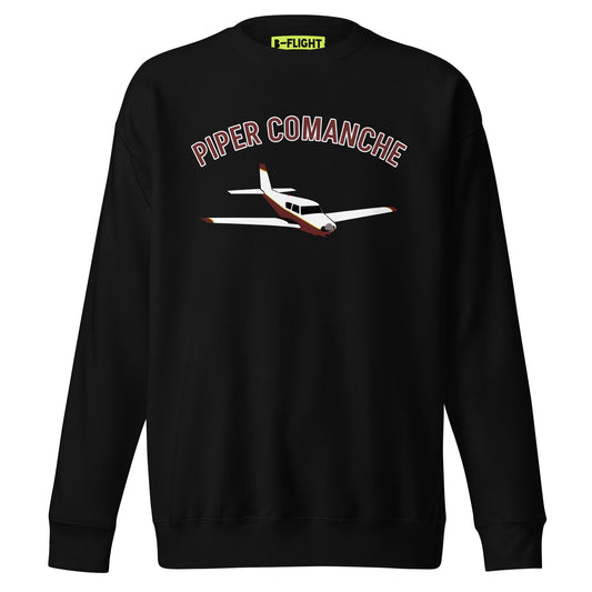 PIPER COMANCHE Printed Unisex Cozy Fleece Aviation Premium Sweatshirt
