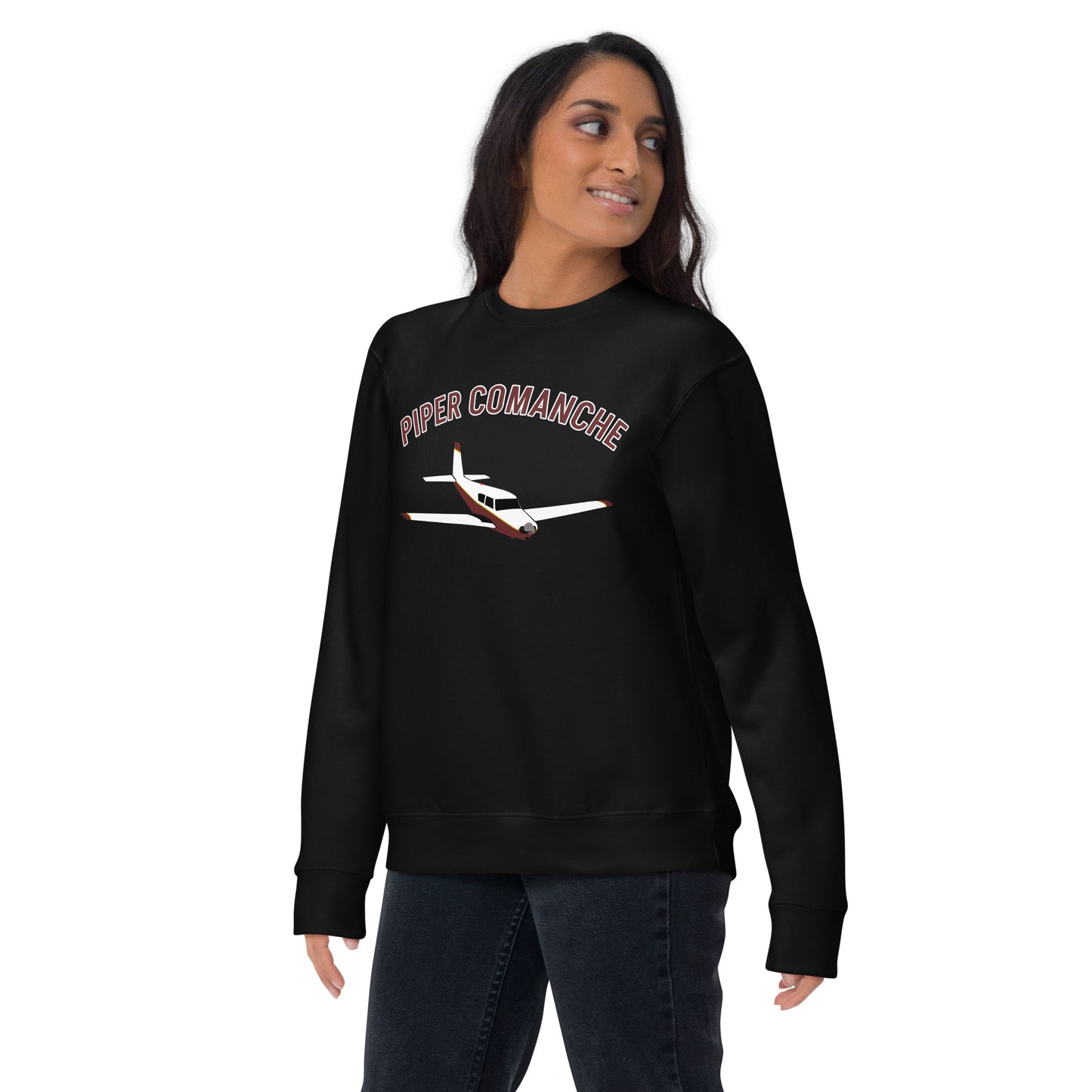 PIPER COMANCHE Printed Unisex Cozy Fleece Aviation Premium Sweatshirt