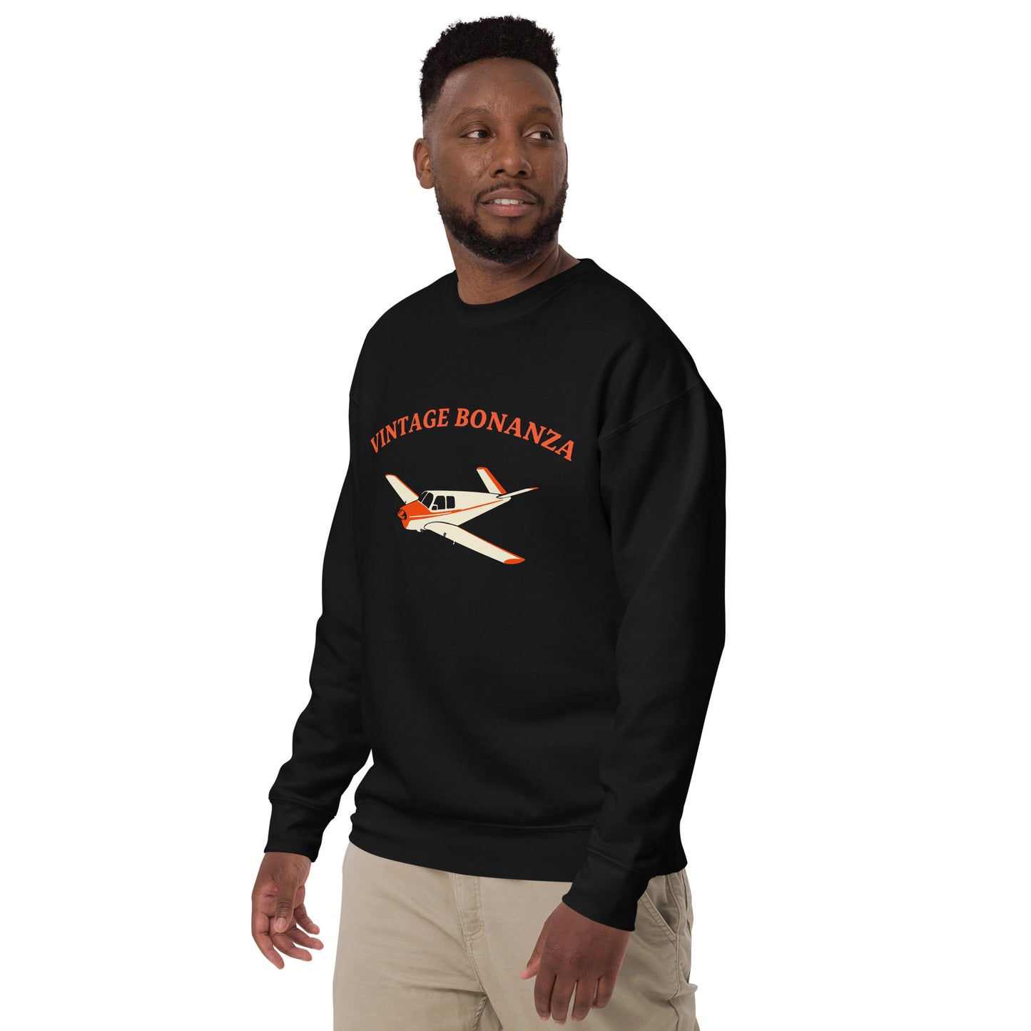 V TAIL Vintage BONAZNA Printed Unisex Cozy Fleece Aviation Pullover