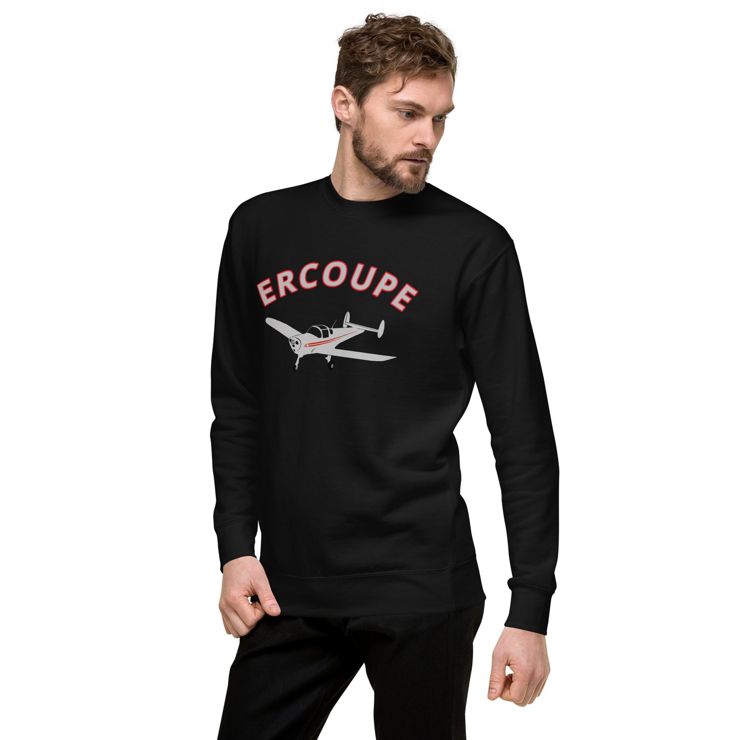 ERCOUPE Printed Unisex Cozy Fleece Aviation Premium Sweatshirt