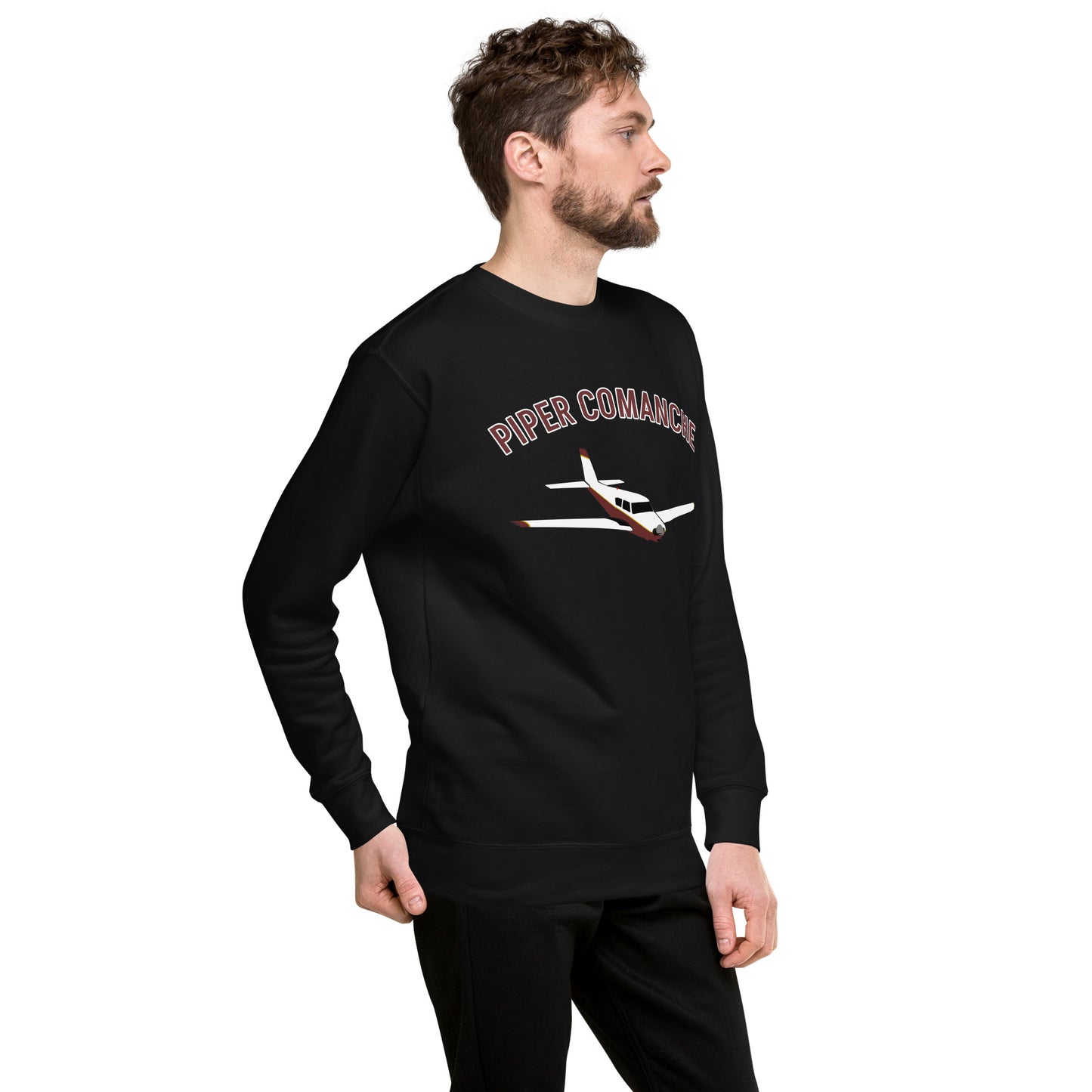 PIPER COMANCHE Printed Unisex Cozy Fleece Aviation Premium Sweatshirt